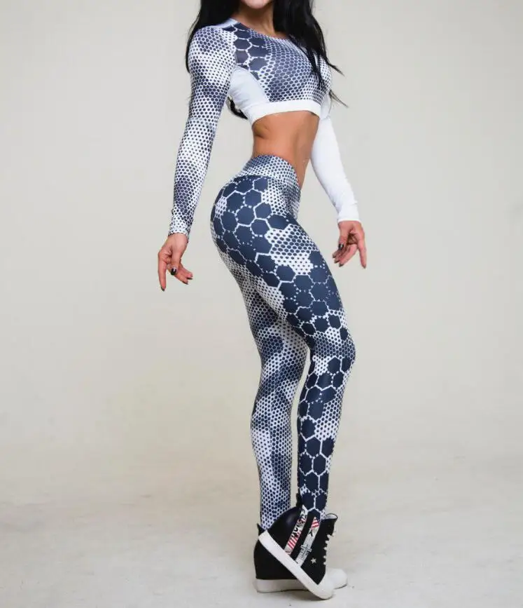 

2017 Summer Autumn New Arrival Sexy Hip Push Up Women's Print Legging