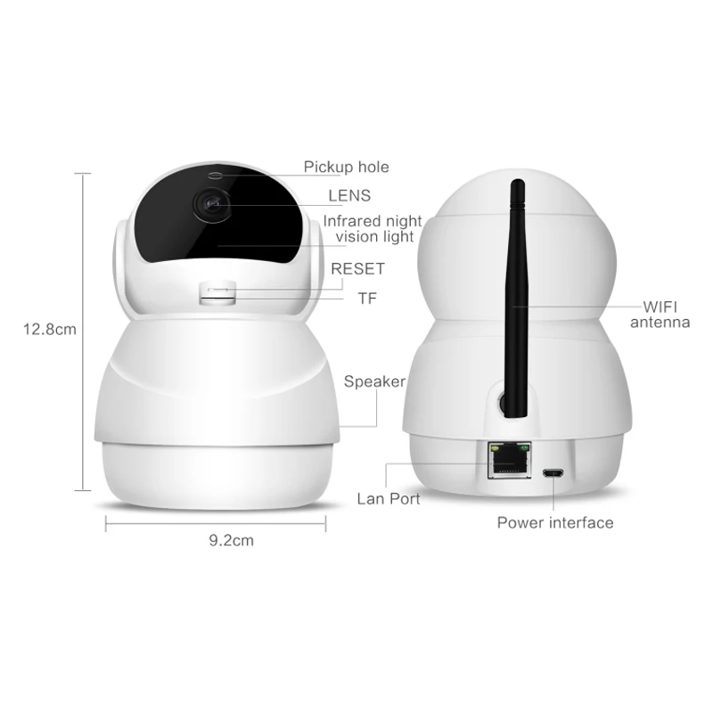 Smart IP Camera Wifi Night Vision Two Way Audio Recording Wireless Security Wi-Fi Baby Monitor Indoor Smart IP Camera Wifi Night Vision Two Way Audio Recording Wireless Security Wi-Fi Baby Monitor Indoor