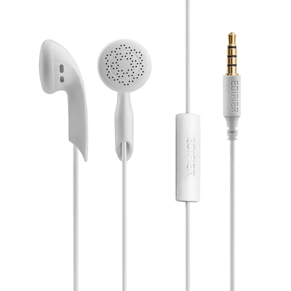 Наушники Edifier H180/P180 наушники-вкладыши Hi-Fi стерео для iPhone iPad iPod samsung с 3,5 мм Earpods - Цвет: P180 WHITE