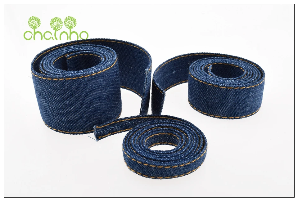 Chainho, 21 ярд набор джинсовой ленты, высокое качество для Diy ручной работы подарок ремесло упаковка аксессуары для волос, сплошной цвет, в горошек, в полоску
