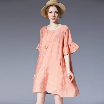 

Summer Dresses Woman Plus Size Red Pink Black Yellow 2018 Butterfly Sleeve Cute Vintage Beach Brand Party Work Dresses Lady