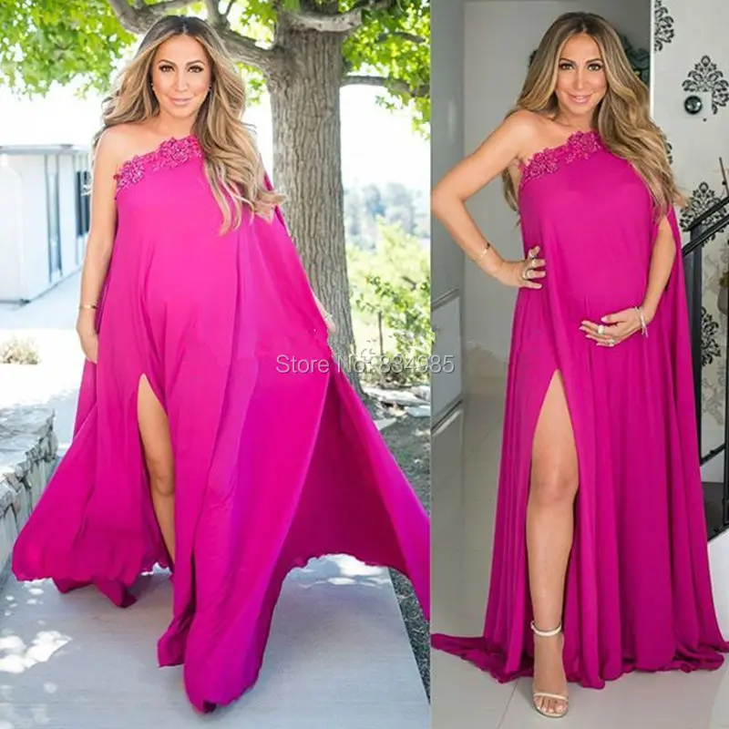 evening gown for pregnant lady