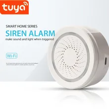 Tuya Wifi Стробоскопическая сирена Вспышка Сирена гроза вор умная жизнь приложение уведомления оповещения не требуется концентратор
