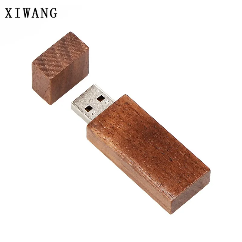 custom logo wood 128gb pen drive creative pendrive 2.0 4GB 8GB 16GB usb flash drive 32GB 64GB u disk wedding gift free shipping - Цвет: 1