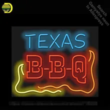 Texas BBQ неоновый знак сигнал лампы мотель неоновый свет знак стеклянная трубка ручной работы коммерческий Знаковый неоновая надпись огни яркий цвет