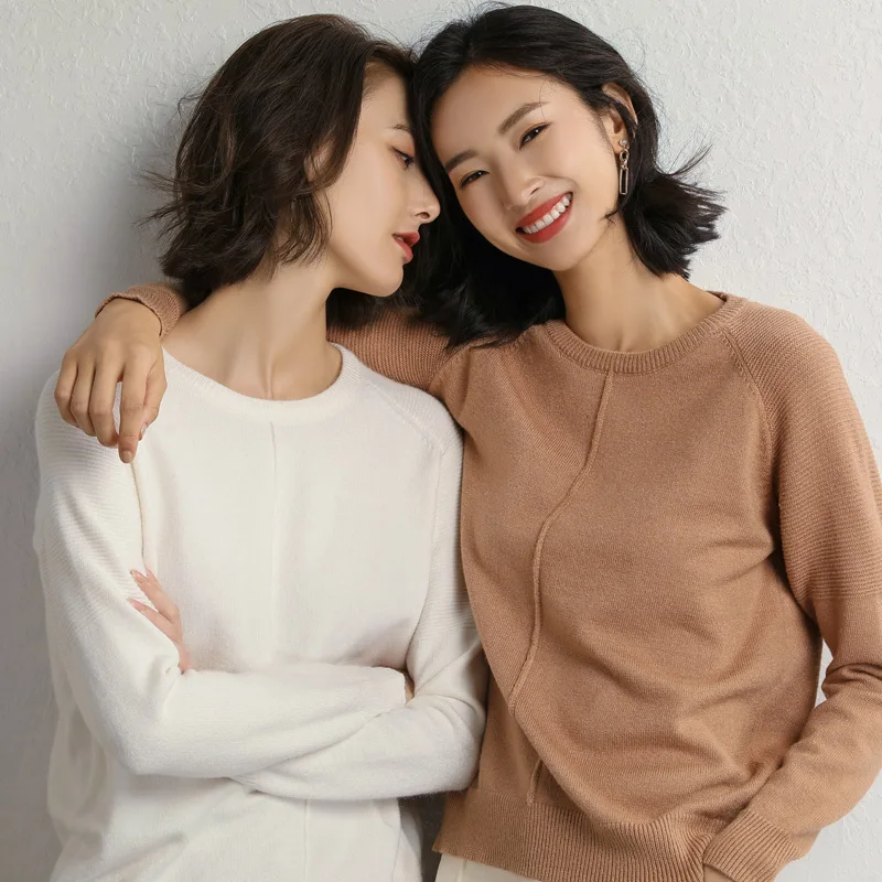 

Autumn Wool Knitted Sweater For Women Korean Fashion Pullovers Warm Long Sleeve Jersey Sweater Women Winter 2018 Ladies Clothing