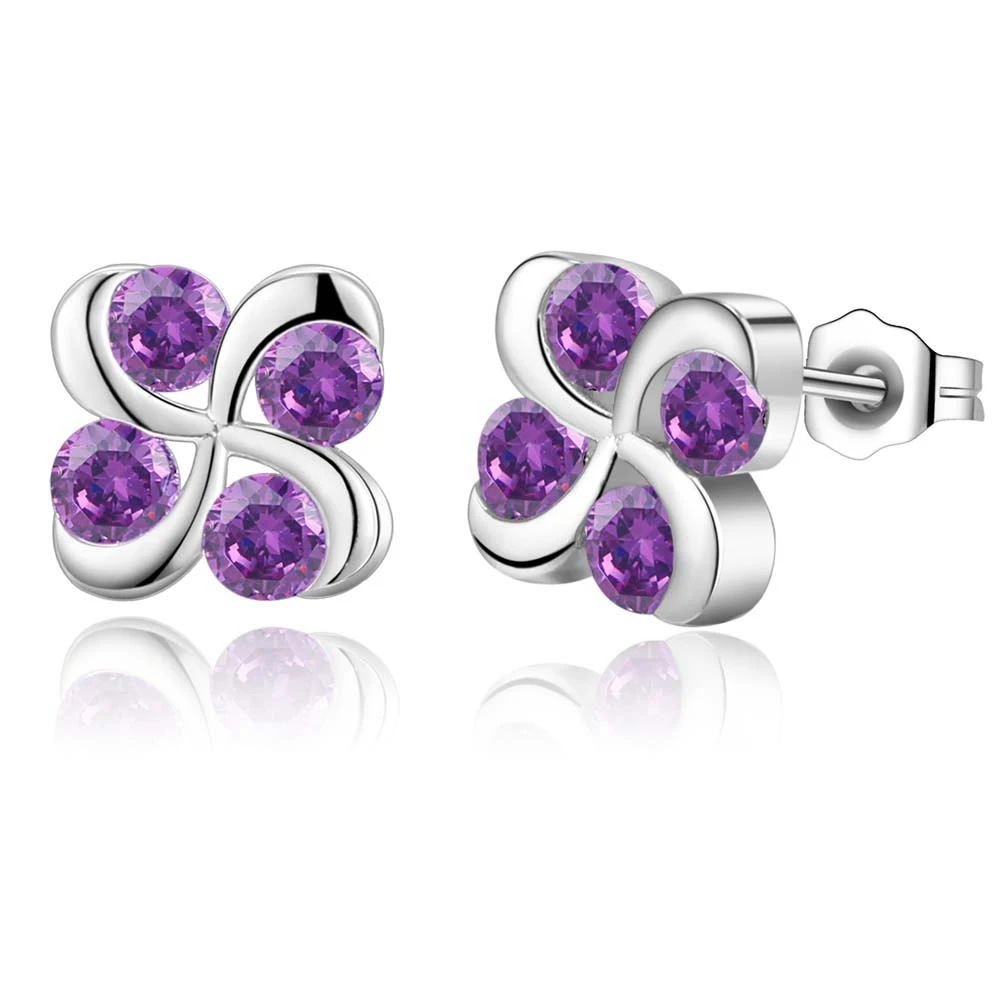 

windmill purplezircon high quality Silver Earrings for women fashion jewelry earrings /YBWFDDZG VQWLBHWT