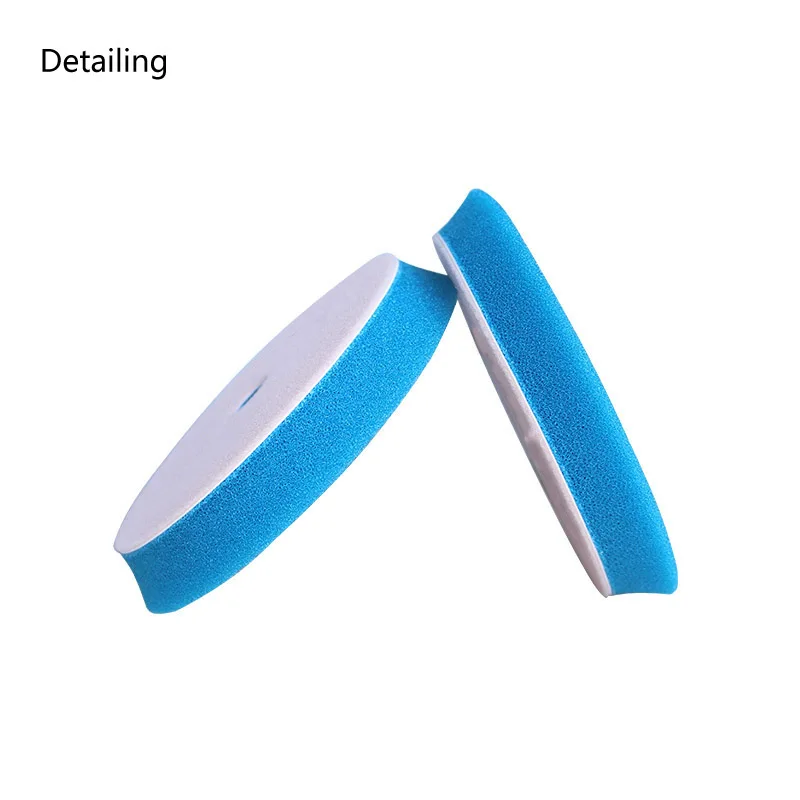 DETAILING Bevel Edge Blue Heavy Cut Foam Buffing Pad Sponge Polishing