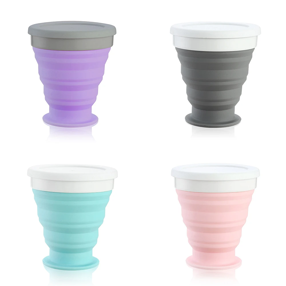 Новые выдвижные силиконовые складывающиеся чашки телескопические складные кофейные чашки наружная силиконовая кружка для воды