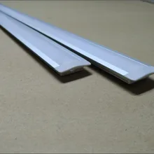 2 м/шт. 50 м/лот алюминиевый светодиодный профиль для светодиодных лент 10-12 мм PCB молочный/прозрачный PC покрытие, концы+ зажимы