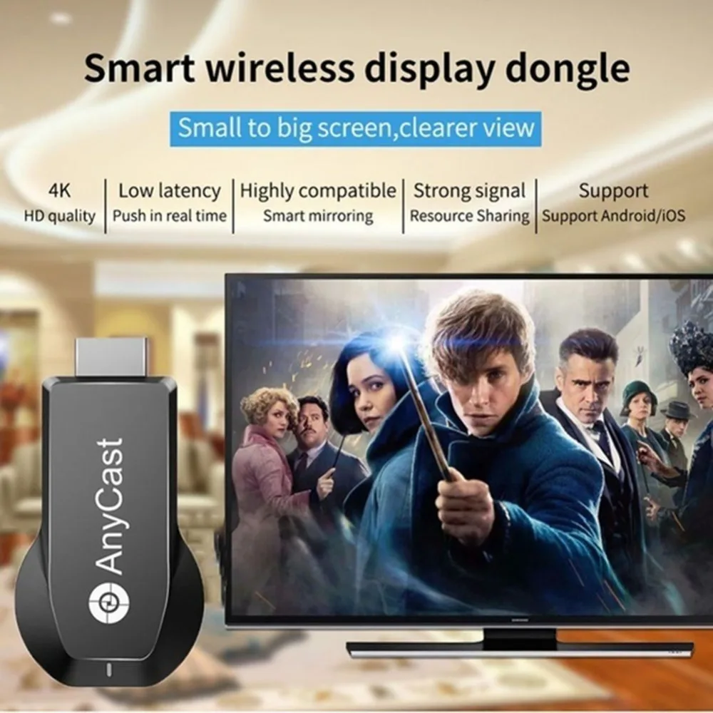 2,4 г Anycast m2 Ezcast Miracast любой литой беспроводной DLNA AirPlay зеркало HDMI ТВ-карта Wi Fi дисплей Dongle приемник для IOS Android