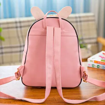 

Fashion 3D Rabbit PU Leather Cartoon School Bag Kids Backpack Rucksack Preschool Children Toddler Bags for Children Schoolbag