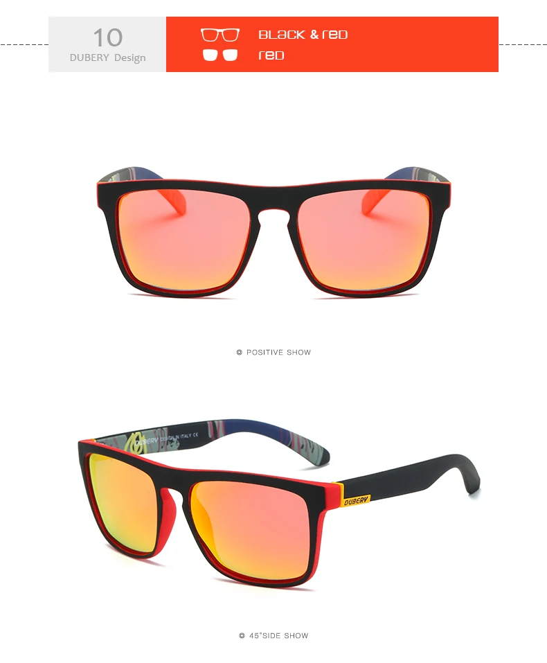 Бренд dubery, дизайнерские поляризованные солнцезащитные очки, мужские очки для вождения, Мужские Винтажные Солнцезащитные очки, Ретро стиль, цветные, UV400