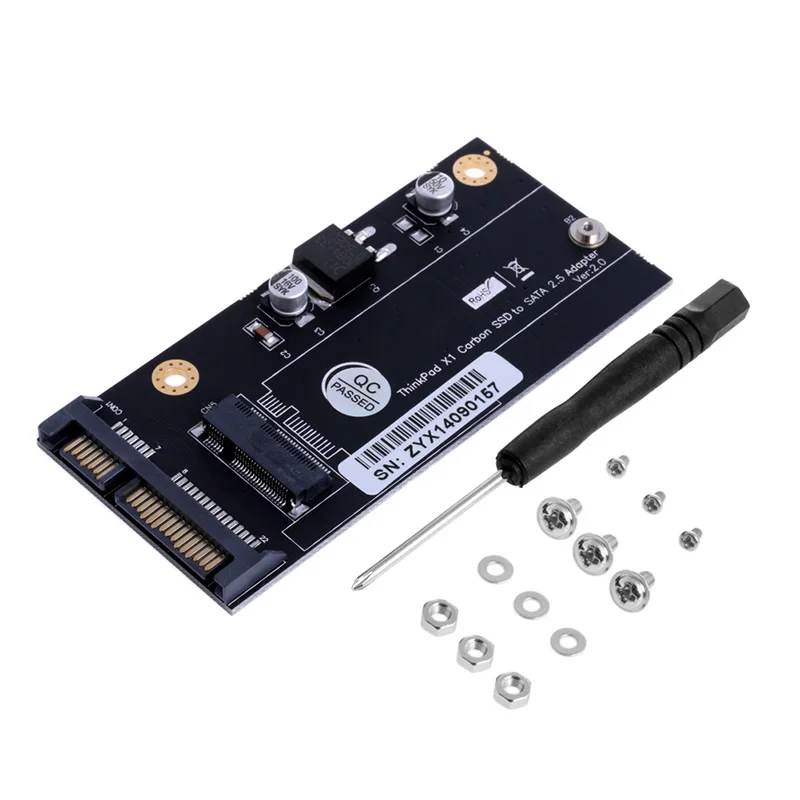 

20 + 6 Pin SSD to SATA 2.5" V2.0 Adapter Card for Lenovo Thinkpad X1 Carbon 1pc