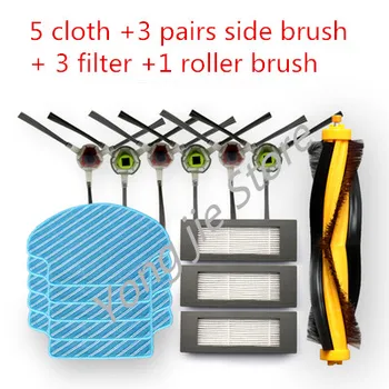 

Roller brush cloth side brush Replacement for Ecovacs Deebot DD35 DD56 Robot Vacuum Cleaner Parts Accessories Filters