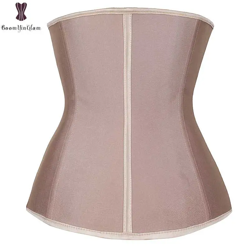 Cena 9 stalowy bez kości lateksowy gorset modelujący talię Plus rozmiar gorsety Underbust gorset kobiety znosić Korset odchudzanie gorset waist trainer urządzenie do modelowania sylwetki