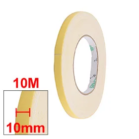 

Uxcell Hot Sale 10mm Width 1mm Thickness EVA Single Side Sponge Foam Tape 10 Meters Length White, Yellow Insulation Tape 1PCS