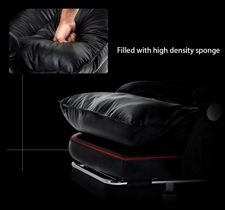 ЕС Бесплатная доставка Silla Gamer игровой домашний офисный стул с колесом и массажем для ног может лежать Эргономика