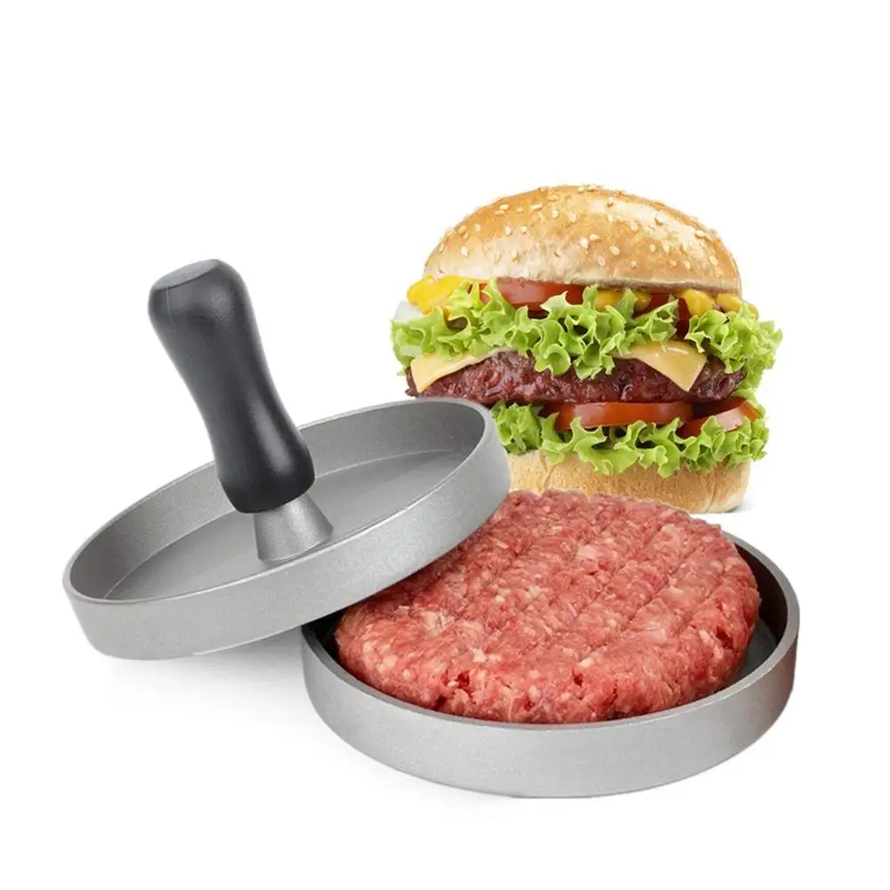 

Aluminum Alloy Hamburger Press Round Hamburger Meat Beef Roast Grill Burger Press Patty Maker Mold Kitchen Tool
