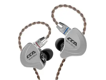 

CCA C10 4BA+1 Dynamic Drivers Hybrid 2pin 0.75mm HiFi Detachable In-ear Earphones