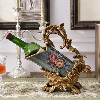 

Wine hand-painted wine rack frame fashion decoration Home Furnishing American marriage housewarming gift