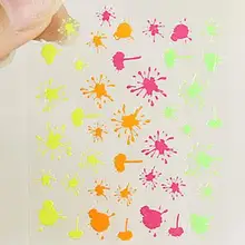 Харадзюку крестик для ногтей Губка пловары Алфавит слова наклеенные набор масел для кутикулы серия стикер корабль случайным образом