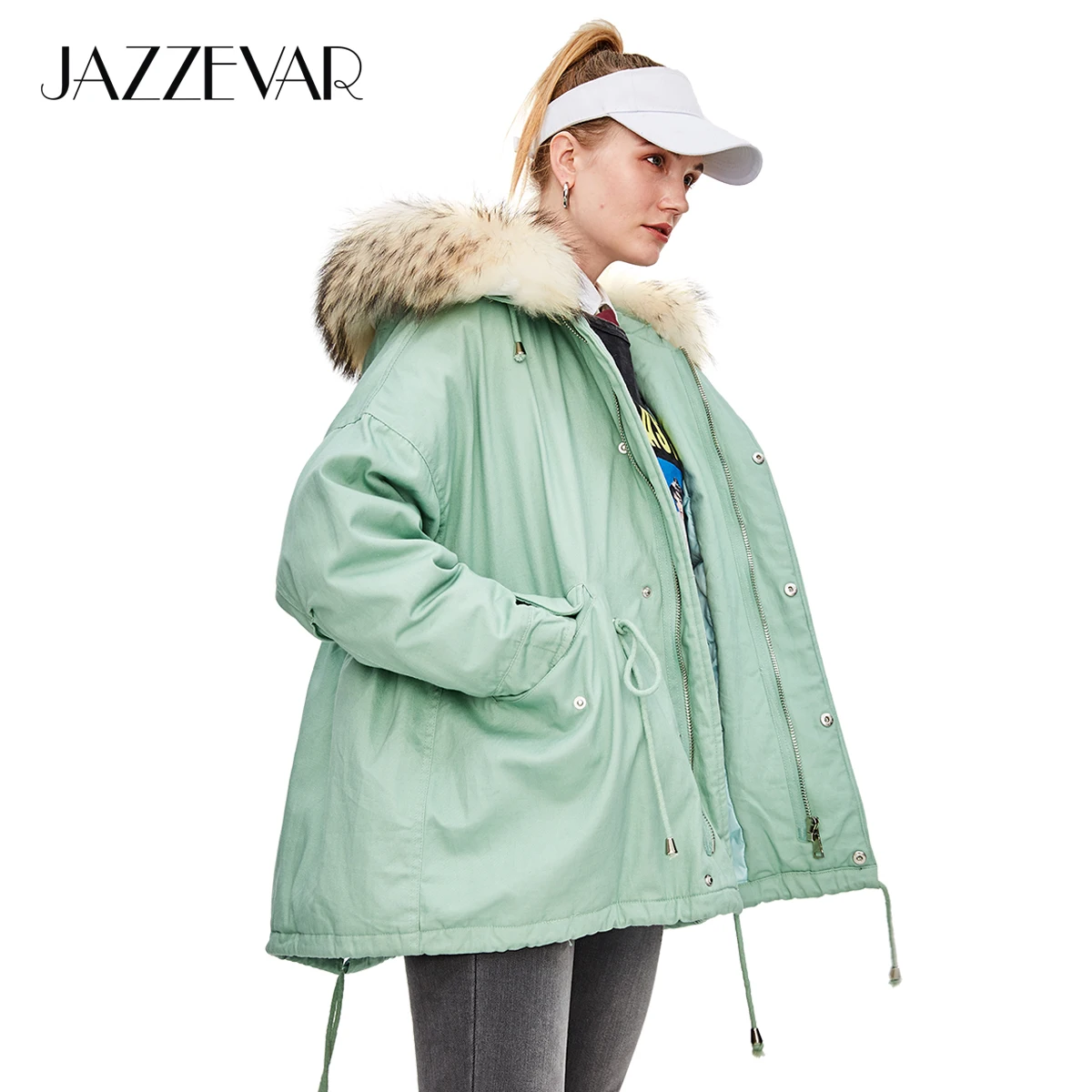 oversized down jacket women's