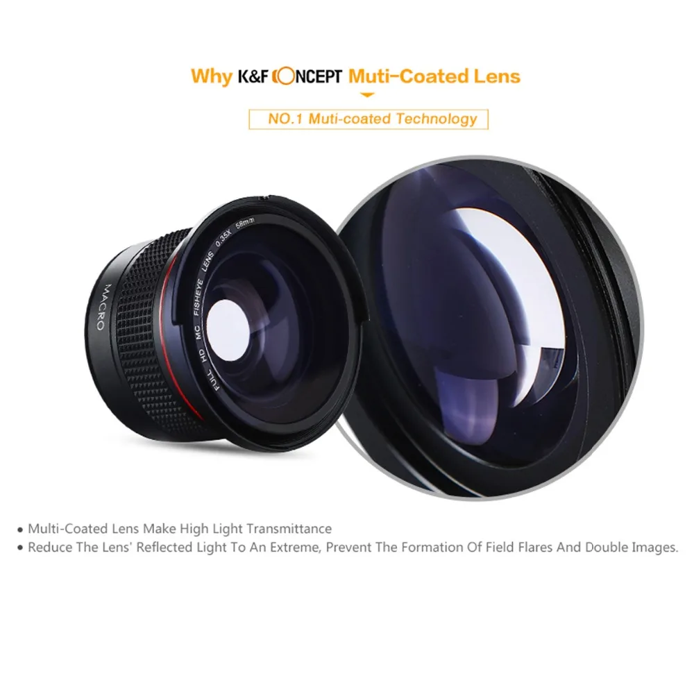 Супер-HD 0.35 x 58 мм " рыбий глаз" широкоугольный макро-объектив+салфетка для чистки для фотоаппаратов Canon EOS 700D 650D 600D 550D1100D объективы