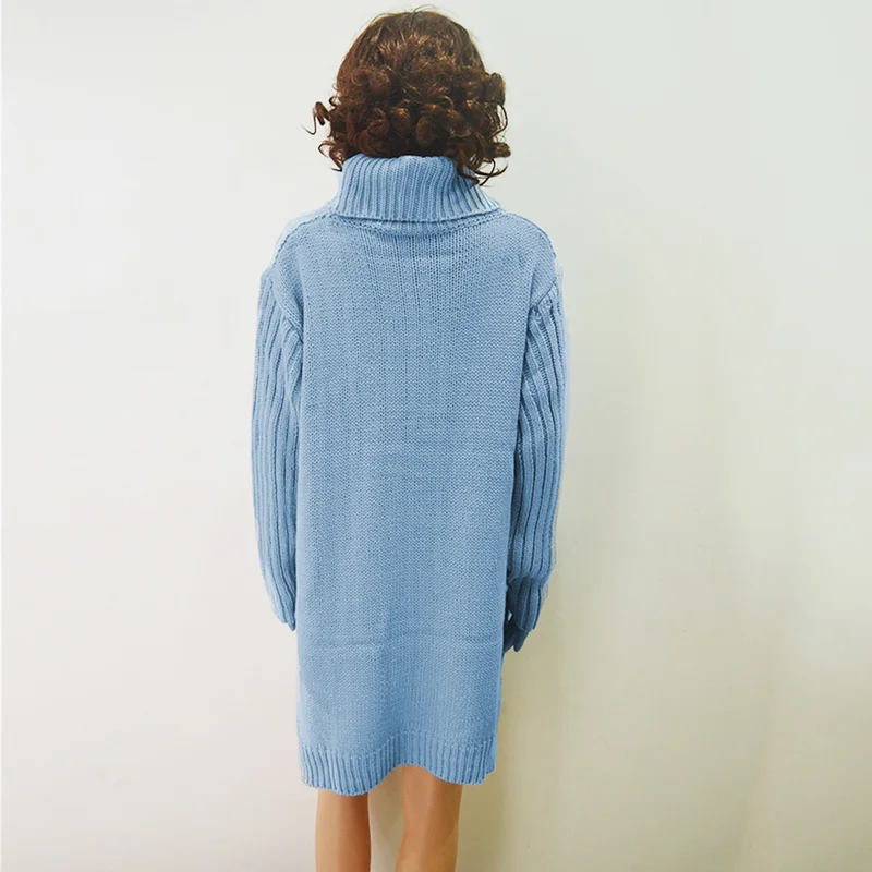 Helisopus Autumn Winter Women's Sweater Dress Warm Long Sweater Women Plus Size Female Pullover Knitted Sweater pull femme hiver Helisopus Autumn Winter Women's Sweater Dress Warm Long Sweater Women Plus Size Female Pullover Knitted Sweater pull femme hiver