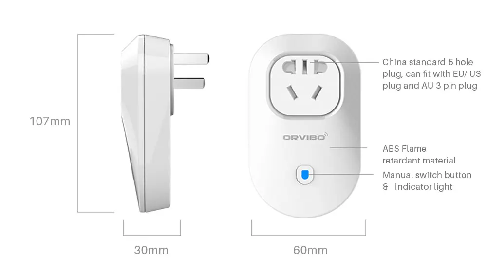 Orvibo S20C AUS wifi socket Plug Wireless Remote Control Works with Alexa (12)