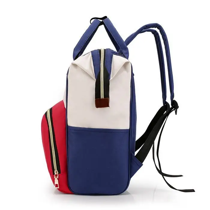 Женский Повседневный однотонный двойной молнии большой емкости рюкзак для мам 20-35L внутренний карман сумка 2 квадратных