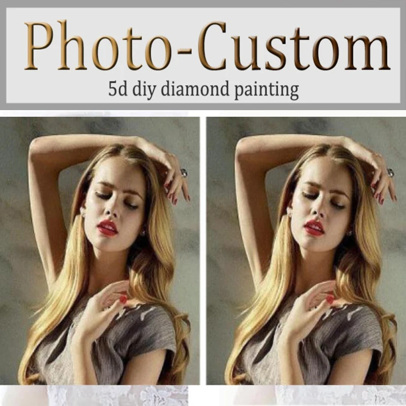 

DIY Diamond Painting Private custom Photo Custom Make Your Own Diamond Painting Full Square Drill Diamond Rhinestone Embroidery