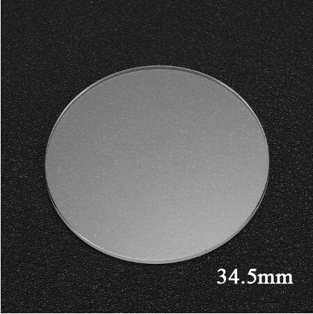 Anti scratch Smooth Flat Sapphire Watch Glass 1.2mm Thick Round Transparent Crystal Watch Repair Sapphire Glass 25-38mm