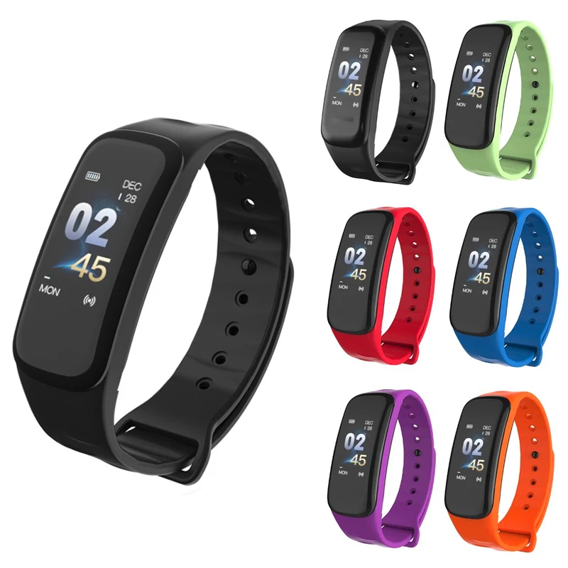 

Smart Bracelet Color Screen Blood Pressure Fitness Tracker Heart Rate Monitor Smart Band Sport Smartwatch for Android IOS