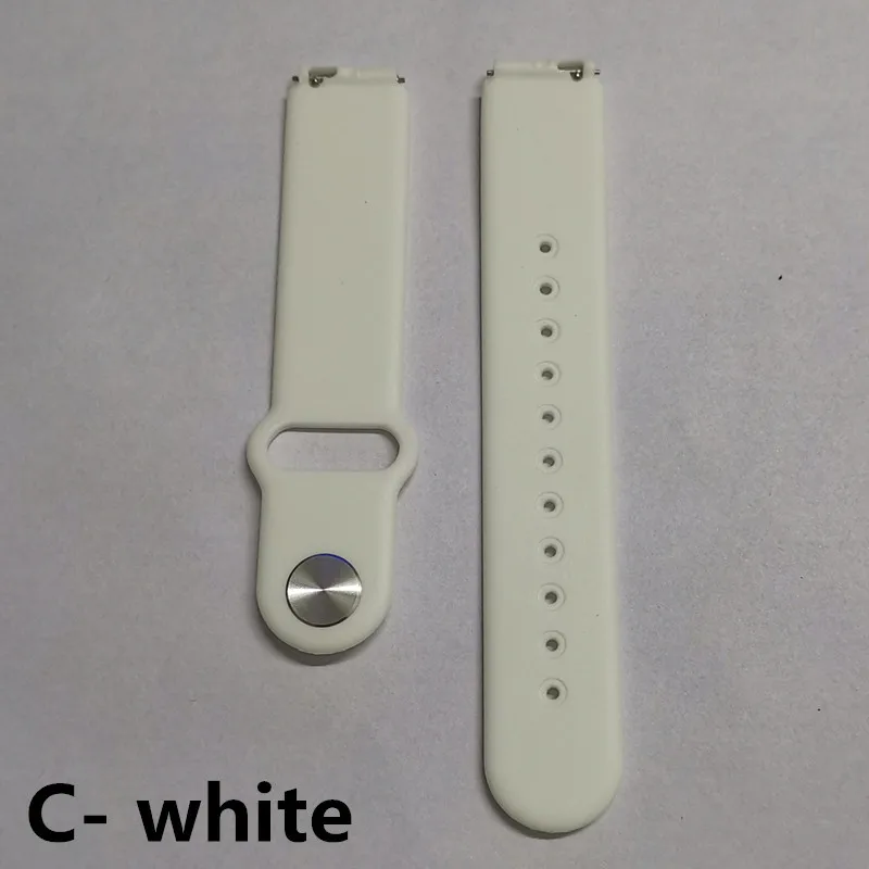 AMYNIKEER ремешок B57 ремешок завод предоставляет силиконовый ремешок 10 цветов для смарт-браслета B57 Смарт-часы - Цвет: c-white