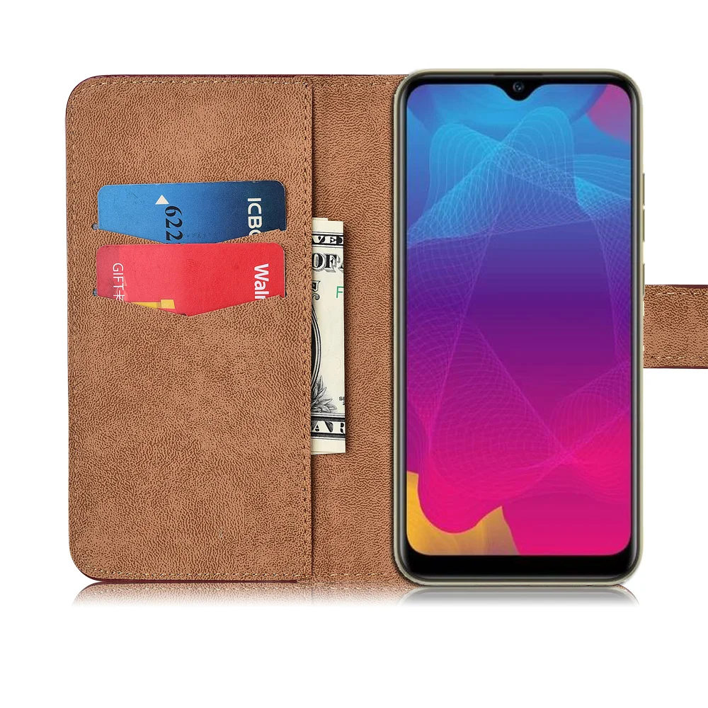 Чехол кошелек для Tecno Camon 11S чехол с карманом карт рисунком простой облегающий