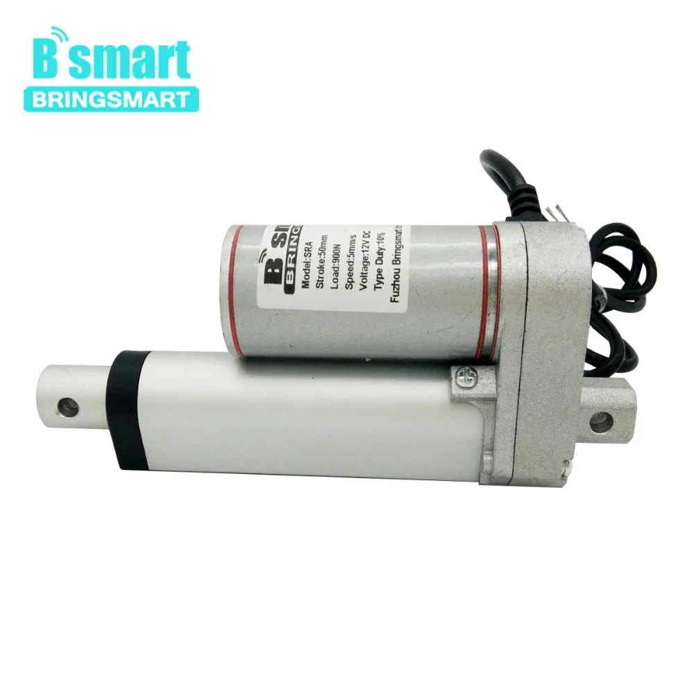 Линейный двигатель постоянного тока Bringsmart IP65 50 мм ход 900N 90 кг нагрузка трубчатый 2