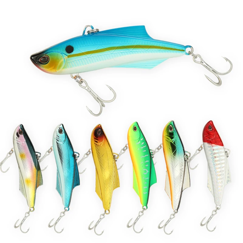 

1PCS 7cm 20g Waver Ghost VIB Baits Vibration Rattle Virbrtor Wobbler Sinking Fishing Lure Lipless Crankbait 7 Colors