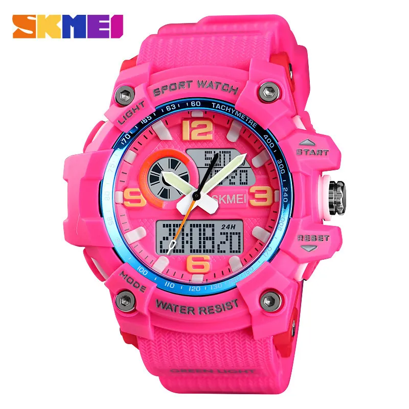 

SKMEI Outdoor Sport Women Watches Ladies Watch Waterproof Alarm Clock Week Display Colorful Digital Wristwatch Relogio 1436