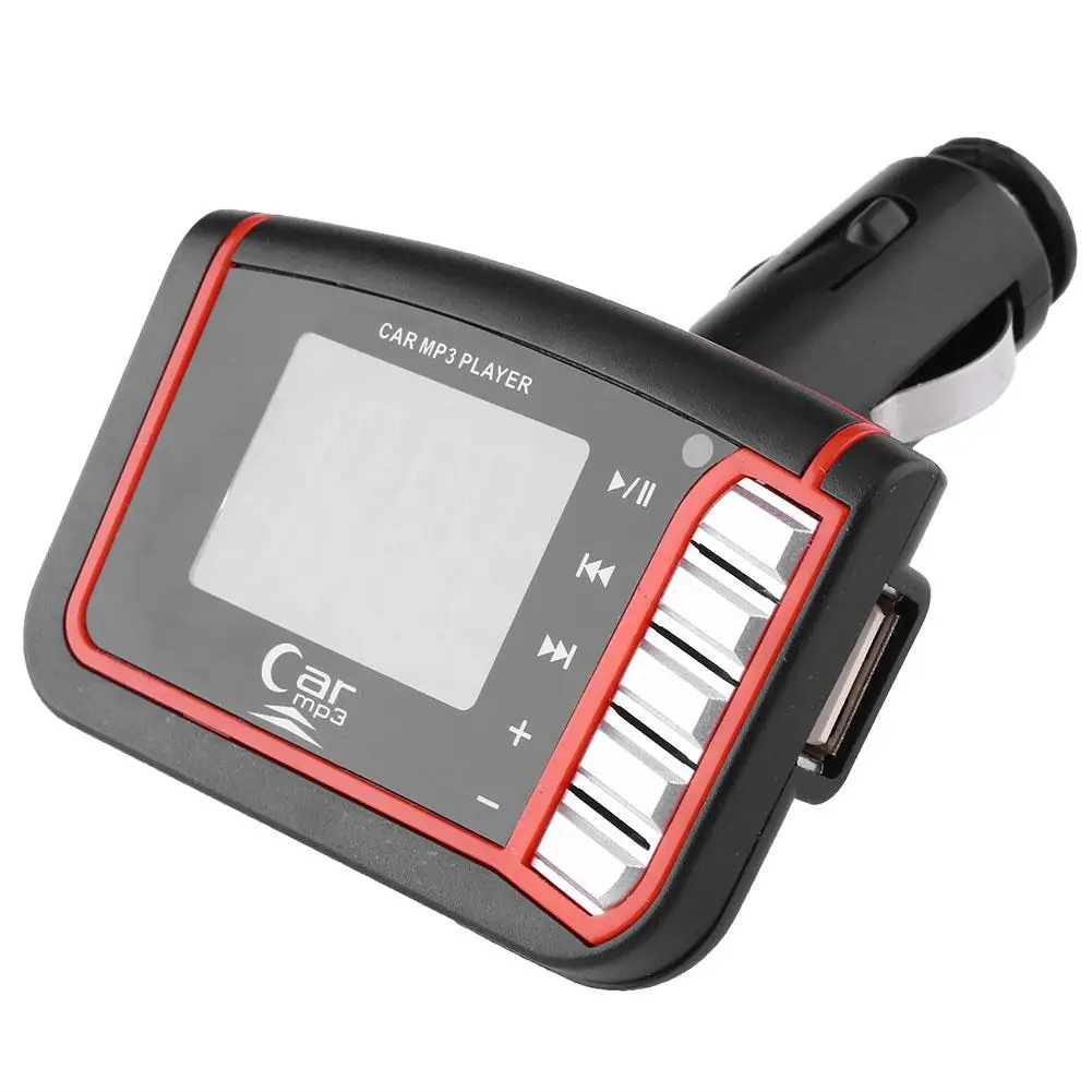 1.44 LCD Wireless FM Transmitter Car MP3 Player SD/TF USB Remote Control