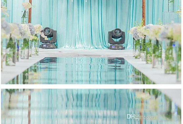 Зеркальный ковер 1 м широкая Блестящая серебряная ковровая дорожка для романтические свадьбы вечерние украшения