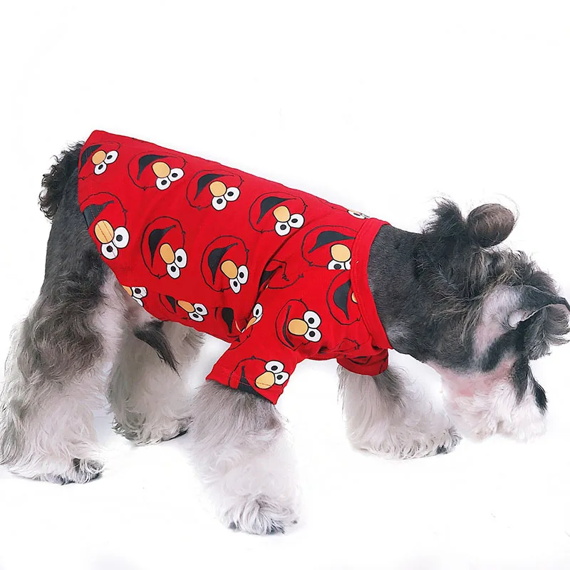 Одежда для собак, летняя футболка для маленьких собак, французский свитер для собак для мопса, домашняя одежда для щенков, костюм чихуахуа, принт с героями мультфильмов