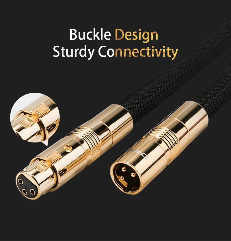 CHOSEAL XLR Cable HIFI Karaoke Sound Cannon Cable Plug XLR Extension Cable for Audio Mixer Amplifiers  (9)