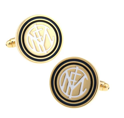 

Men's Football Club Cufflink Copper Material Golden Color