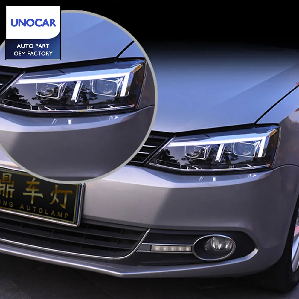 HLC стайлинга автомобилей для VW JETTA MK6 2012-2017 фары светодиодный свет бар желтый