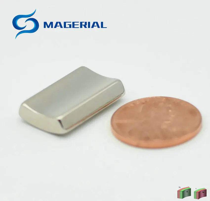 NdFeB Магнитная дуга OR18xIR14x45deg.x20 мм N42H сильный моторный магнит для генераторов