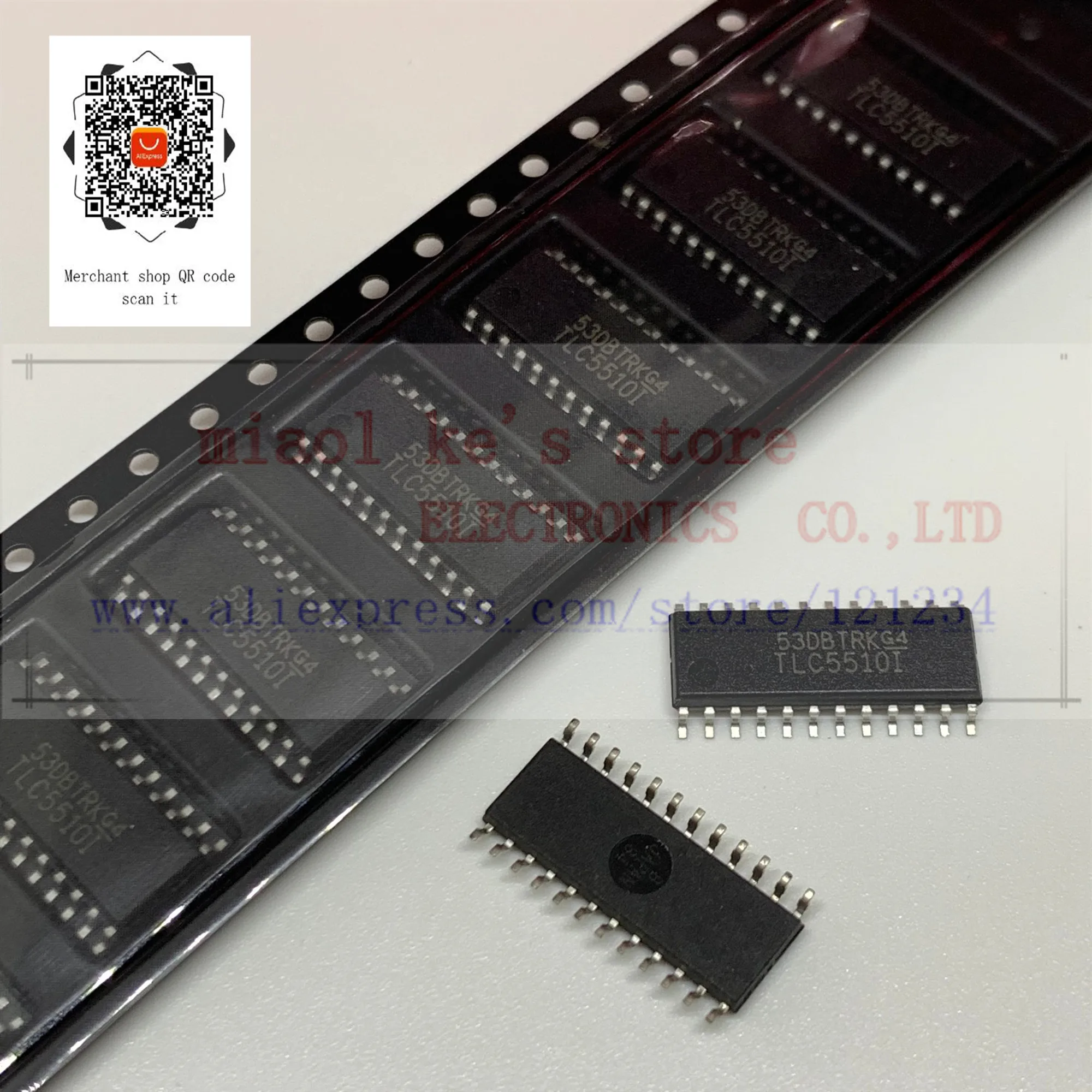 

[ 5pcs/1lot or 10pcs/1lot ] 100%New original; TLC5510INSR TLC5510 TLC5510I SOP24 - IC 8BIT 20MSPS AD SING CH 24SO