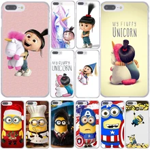 636F Minion My Unicorn Agnes fashion Minions Hard Transparent Case Cover for iPhone 7 7 Plus