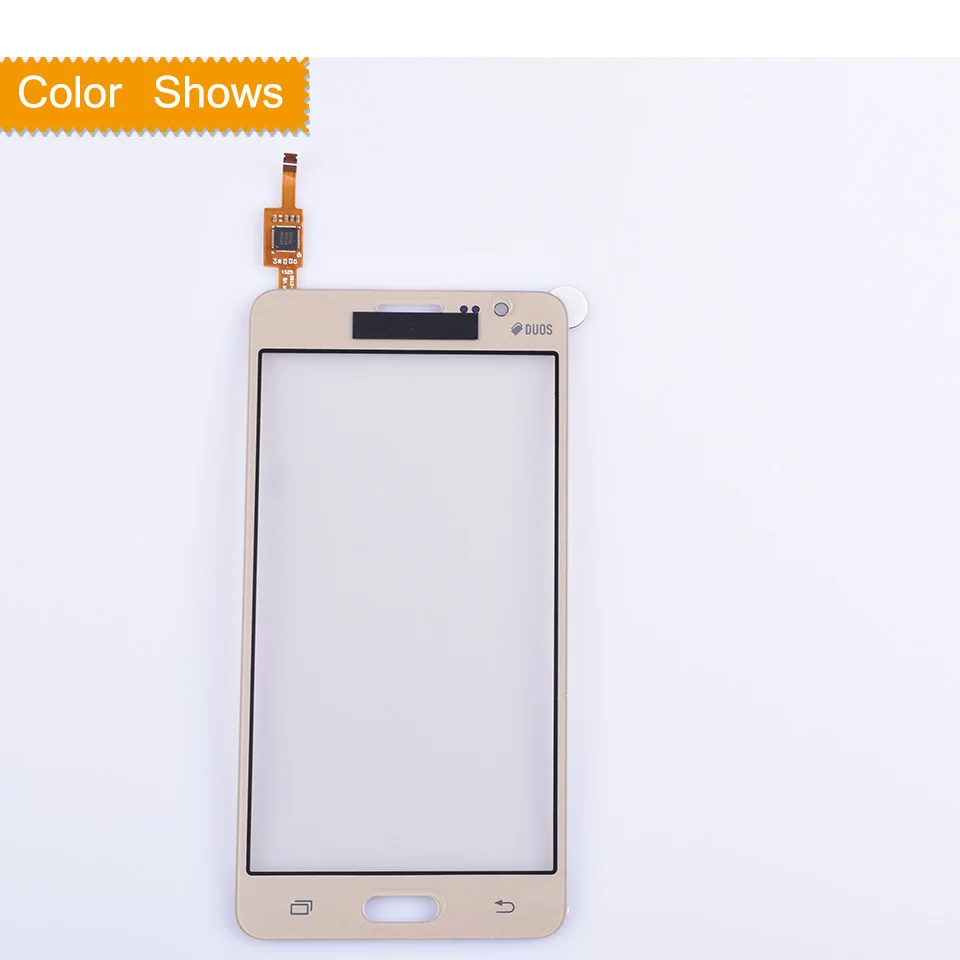 10 шт./лот для samsung Galaxy On5 G5500 G550 G550FY сенсорный экран панель сенсор дигитайзер стекло сенсорный экран без ЖК-дисплей черный белый золотой - Цвет: Золотой