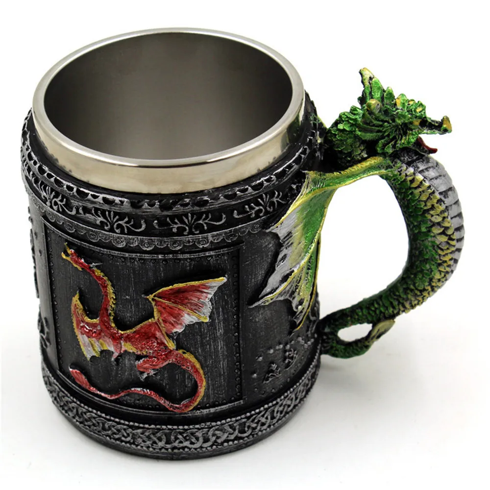 Новинка 2019 Высококачественная кофейная кружка Dragon 3D пивная чашка 450 мл настенная